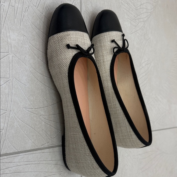 J. Crew Black and Cream Women's Loafers - Picture 2 of 6